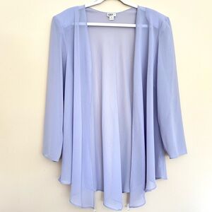 J.B.S. Women’s Light Lavender Open Front Sheer Chiffon Bolero Cardigan Jacket